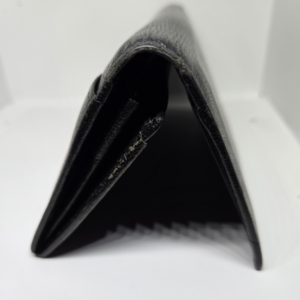 Gucci G Leather long Bifold wallet Black - Picture 8 of 9